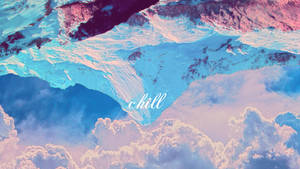 Chill Upside Down Mountain Art Wallpaper