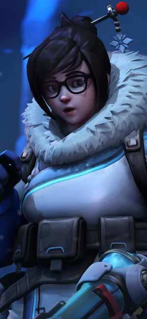 Chilling With Overwatch's Mei Wallpaper