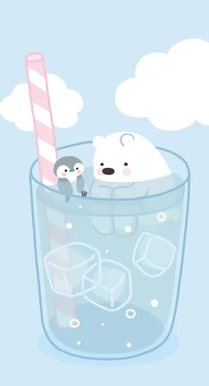 Chilly Adventures With Polar Bear Pal Wallpaper