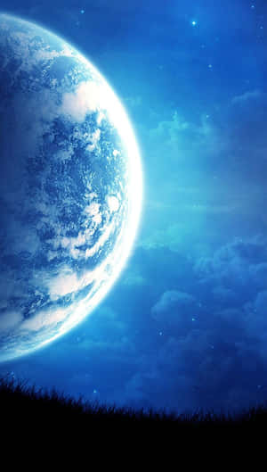 Chilly Night Under A Starry Sky Wallpaper