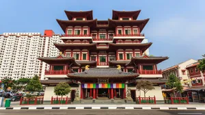 Chinatown Singapore Traditional Architecture Wallpaper