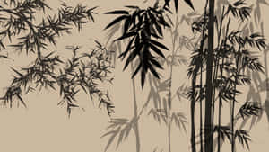 Chinese Bamboo Forest In Autumn Wallpaper