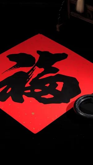 Chinese Fortune Character Wallpaper