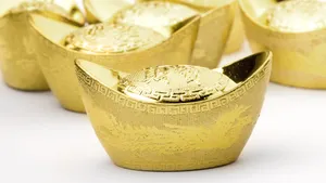 Chinese Gold Ingots Wealth Symbol Wallpaper