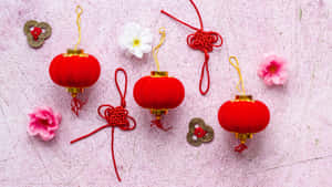 Chinese Knots And Lanterns Wallpaper