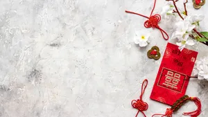 Chinese Knots And Red Envelopes Wallpaper