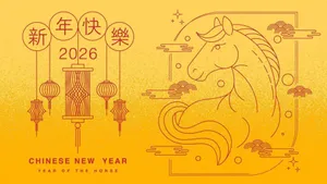 Chinese New Year 2026 Horse Celebration Wallpaper
