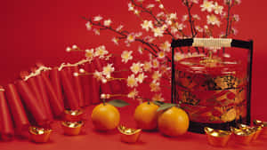 Chinese New Year Gold Ingots Wallpaper