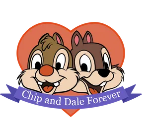 Chip N Dale On White Backdrop Wallpaper
