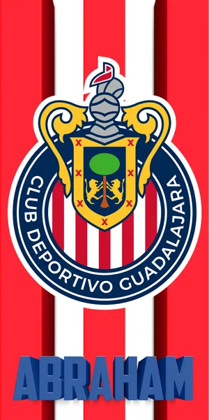 Chivas Guadalajara Crest Personalized Abraham Wallpaper