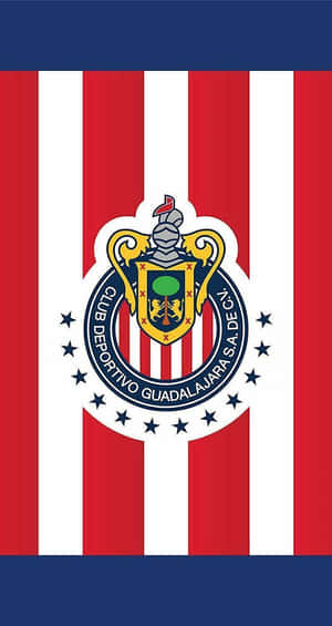 Chivas Guadalajara Crestand Stripes Wallpaper