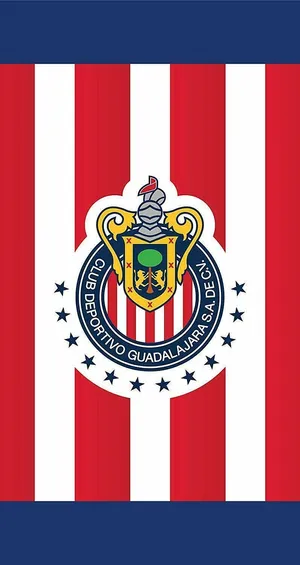 Chivas Guadalajara Crestand Stripes Wallpaper