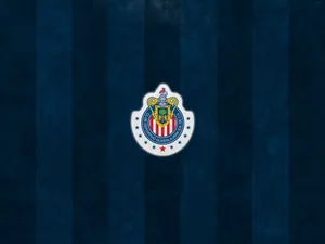 Chivas Guadalajara Creston Blue Background Wallpaper