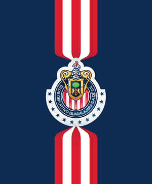 Chivas Guadalajara Logoand Stripes Wallpaper