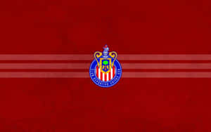 Chivas Soccer Team Logoon Red Background Wallpaper