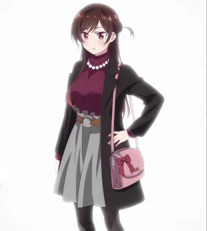 Chizuru Maihara Smiling In A Beautiful Outfit Wallpaper