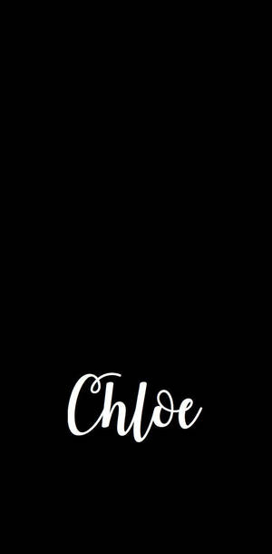 Chloe On Black Backdrop Wallpaper