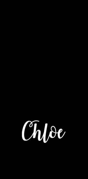 Chloe On Black Backdrop Wallpaper