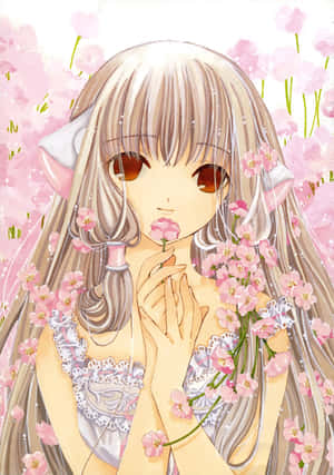 Chobits Freya Cherry Blossoms Wallpaper