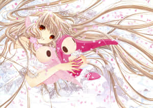 Chobits Freya With Plushie Wallpaper