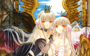 Chobits Freyaand Chii Angelic Encounter Wallpaper