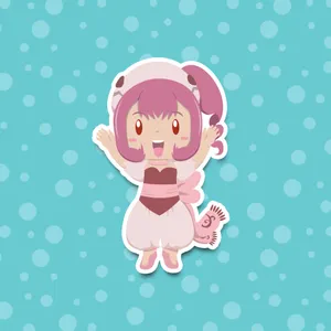 Chobits Sumomo Cheerful Pose Wallpaper