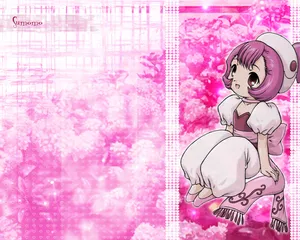 Chobits Sumomo Pink Background Wallpaper