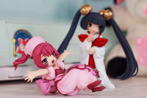 Chobits Sumomoand Kotoko Figures Wallpaper