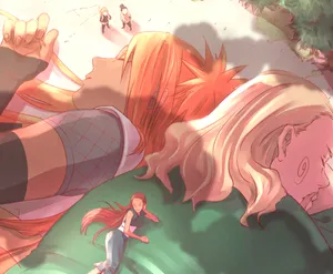 Chocho Akimichi Charging Forward Wallpaper