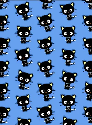 Chococat Blue Background Wallpaper