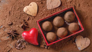 Chocolate Box With Truffles Wallpaper