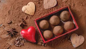Chocolate Box With Truffles Wallpaper