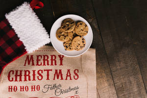 Chocolate Christmas Cookies Wallpaper