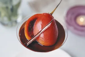 Chocolate Truffle Mousse With Spiced Tamarillo Wallpaper