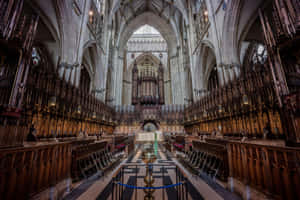 Choir High Altar York Minster Cathedral Wallpaper