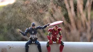 Choose From The Various Iron Man Action Figures To Complete Your Collection. Wallpaper