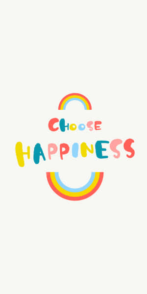 Choose Happiness Logo Wallpaper