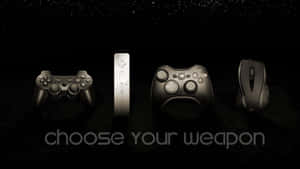 Choose Your Weapon Gaming Controllers Wallpaper