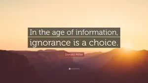 Choosing To Be Ignorant Wallpaper