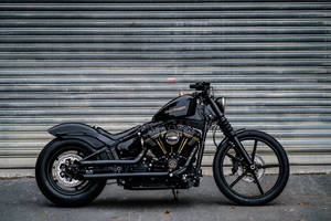 Chopper Motorcycle Side View Wallpaper