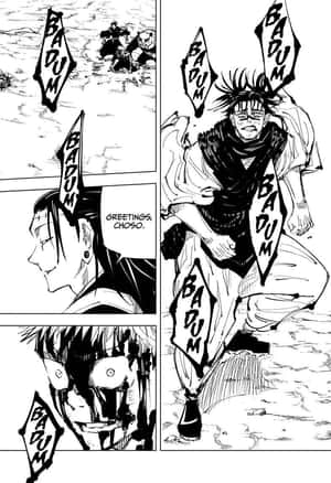 Choso Intense Entrance Manga Panel Wallpaper