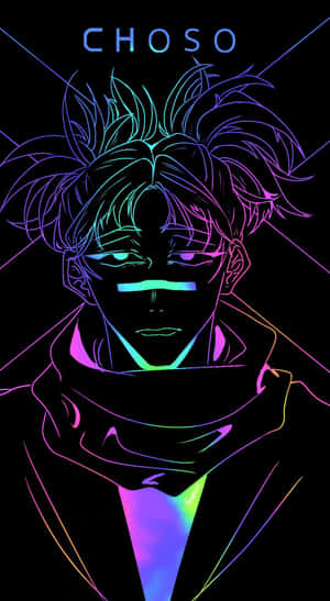 Choso Neon Aesthetic Art Wallpaper