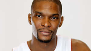 Chris Bosh Medium Closeup Angle Shot Wallpaper