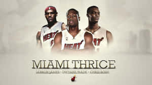 Chris Bosh Miami Thrice Digital Art Wallpaper