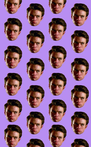 Chris Colfer Purple Aesthetic Wallpaper