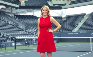 Chris Evert Dazzles In Vibrant Red Dress. Wallpaper
