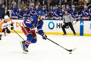 Chris Kreider Ice Hockey Rink Wallpaper