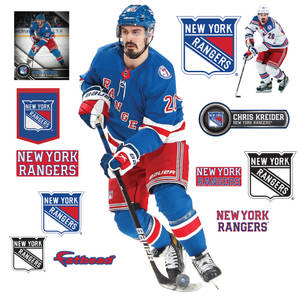 Chris Kreider New York Rangers Badge Wallpaper