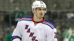 Chris Kreider Professional Ice Hockey Player Rangers Wallpaper