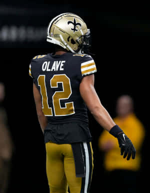 Chris Olave Saints Number12 Wallpaper